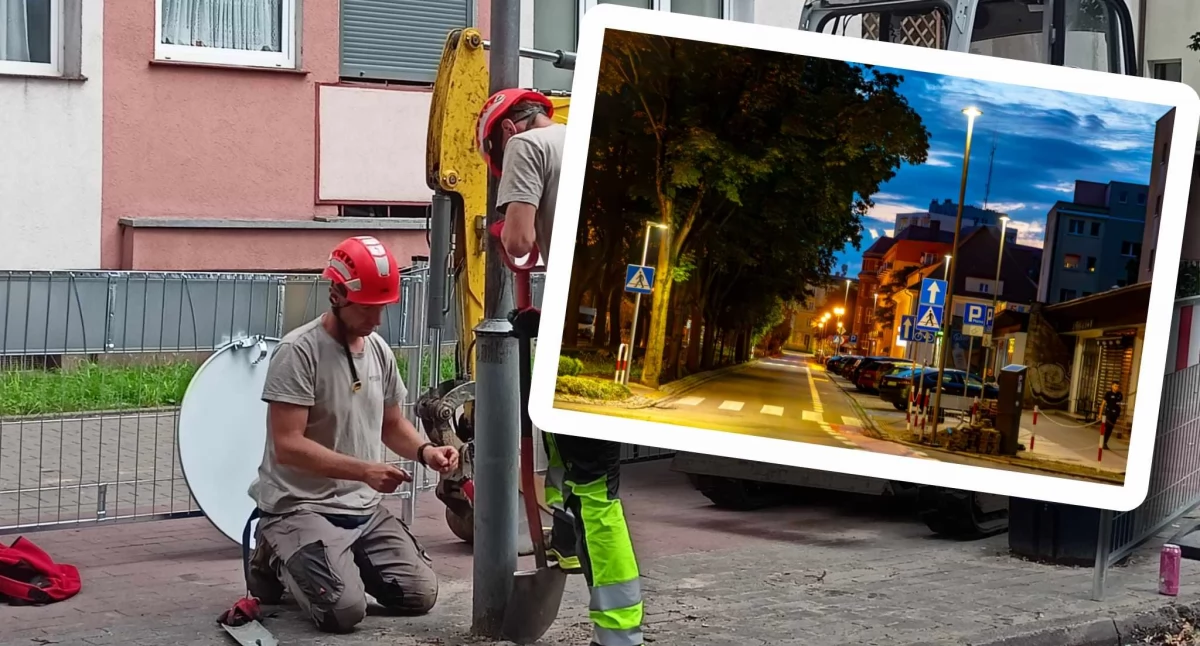 Inwestycje, wygląda oświetlenie Pawła - zdjęcie, fotografia