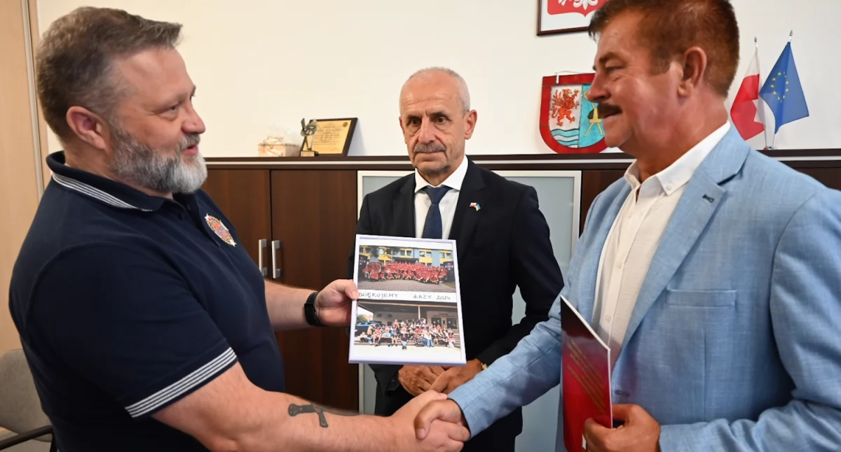 Starostwo Powiatowe, Podziękowania organizację obozu letniego młodzieżowych drużyn pożarniczych - zdjęcie, fotografia