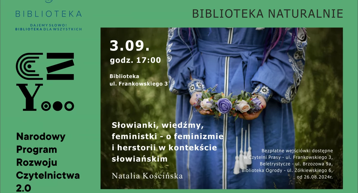 Wiadomości, Słowianki wiedźmy feministki ciekawe spotkanie kołobrzeskiej bibliotece - zdjęcie, fotografia