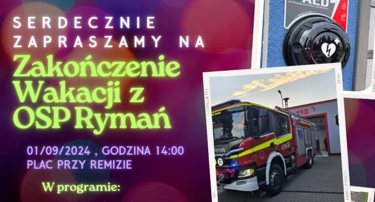 Wiadomości, Strażackie zakończenie Rymaniu - zdjęcie, fotografia