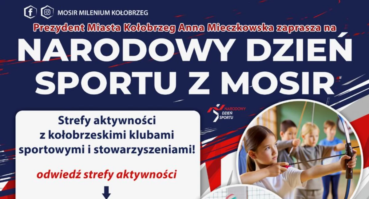 Wiadomości, Zgarnij atrakcyjne nagrody! Narodowy Dzień Sportu MOSiR Kołobrzeg - zdjęcie, fotografia