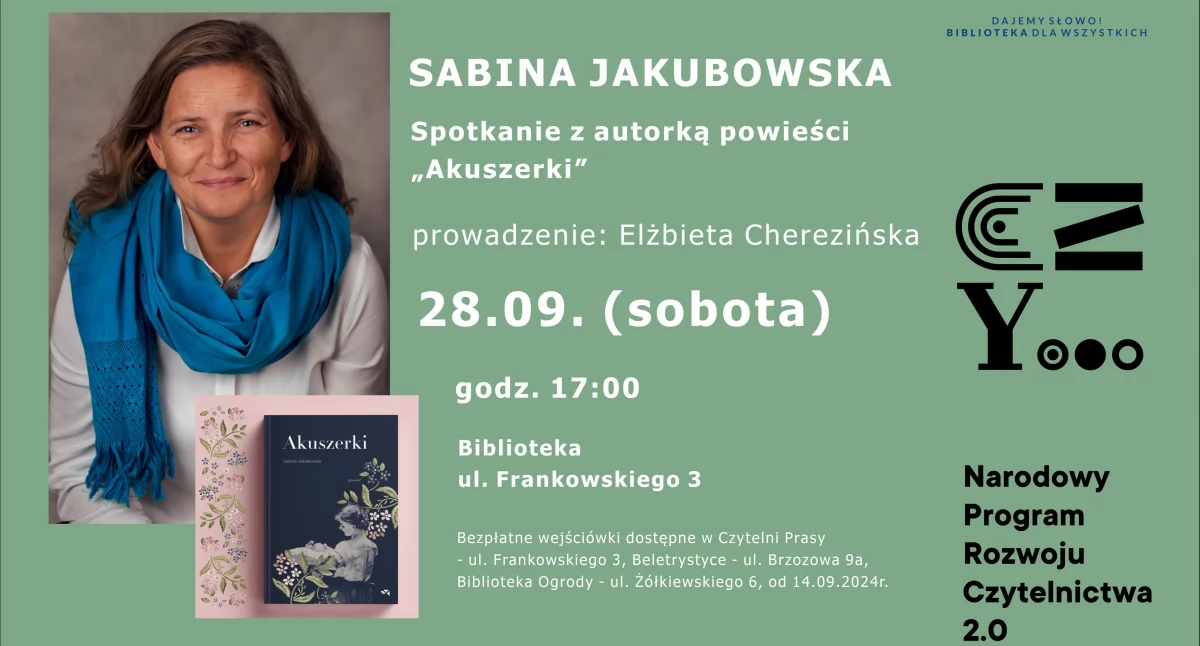 Biblioteka, Sabina Jakubowska gościem Miejskiej Biblioteki Publicznej - zdjęcie, fotografia