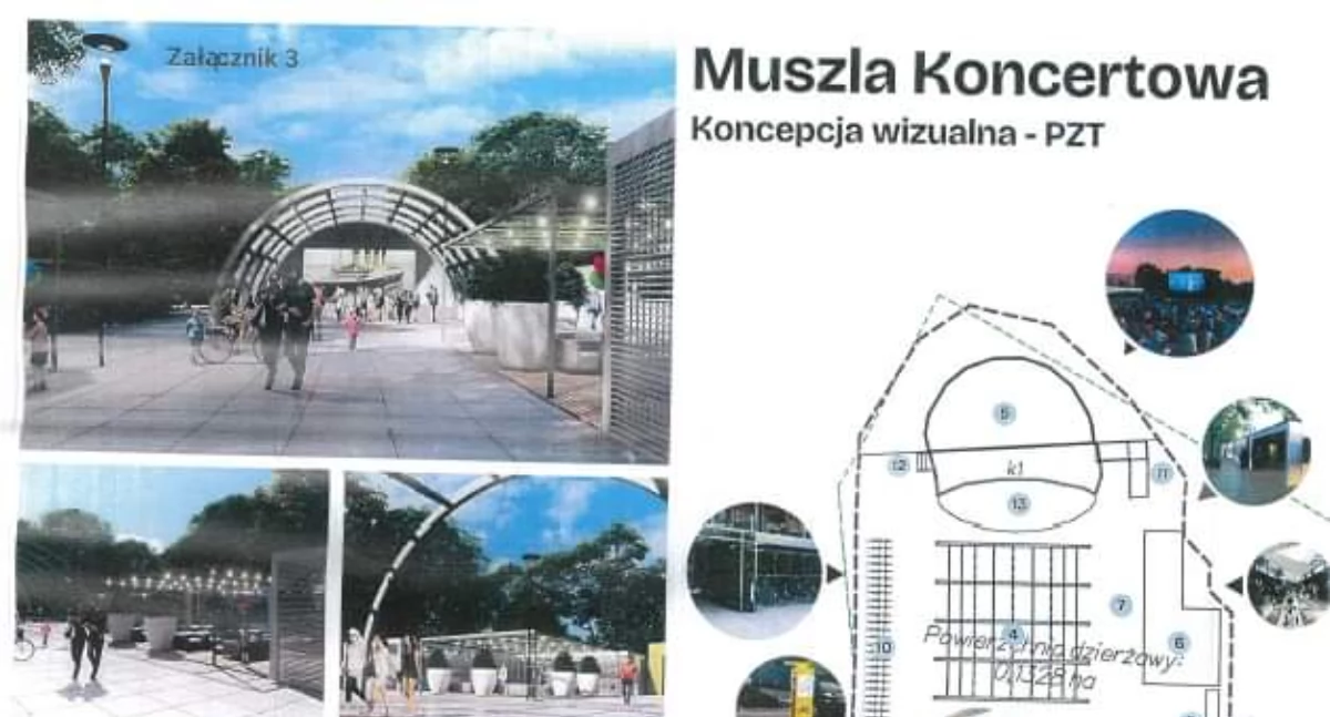 Inwestycje, Rusza remont muszli koncertowej wszystkim wyglądać nieco inaczej - zdjęcie, fotografia