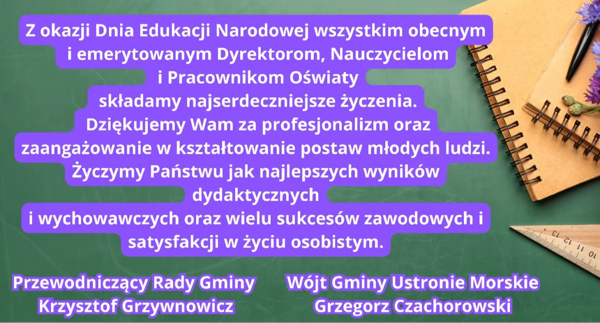 Wiadomości, Życzenia okazji Edukacji Narodowej - zdjęcie, fotografia