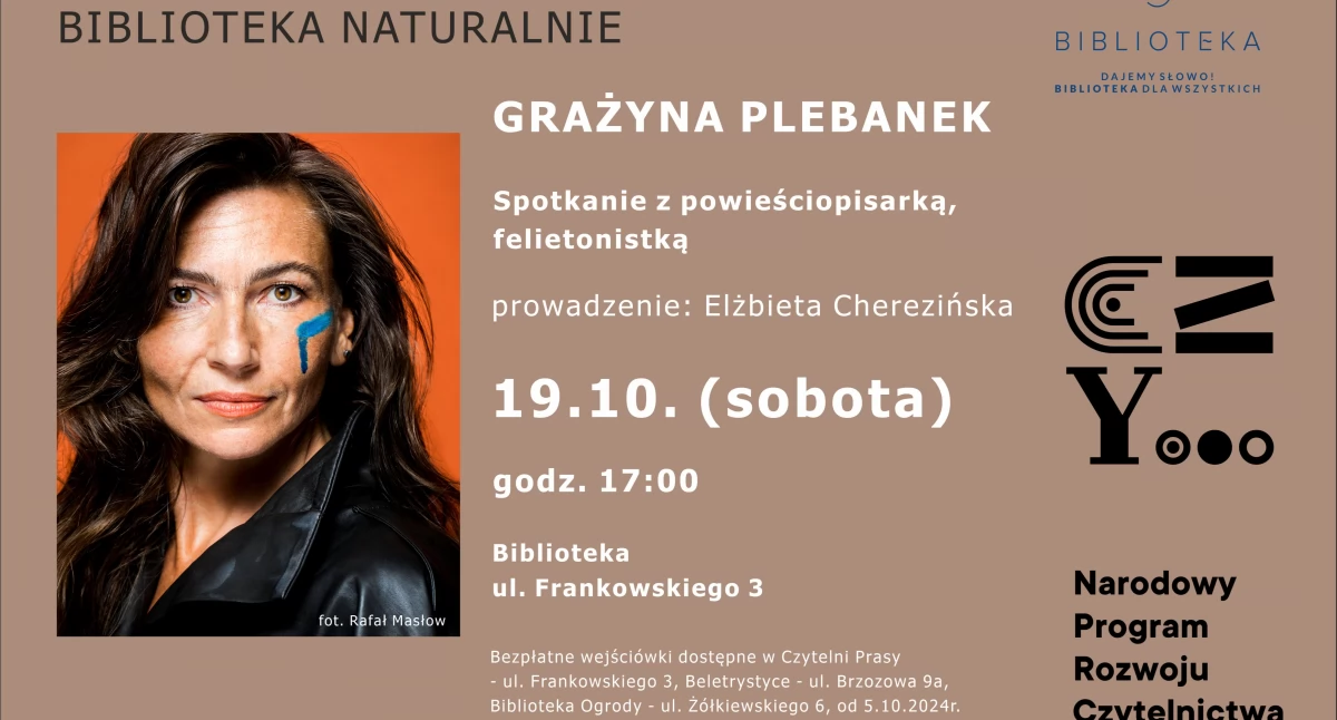 Biblioteka, Napisała bestsellerowe Dziewczyny Portofino Spotkanie znaną powieściopisarką - zdjęcie, fotografia