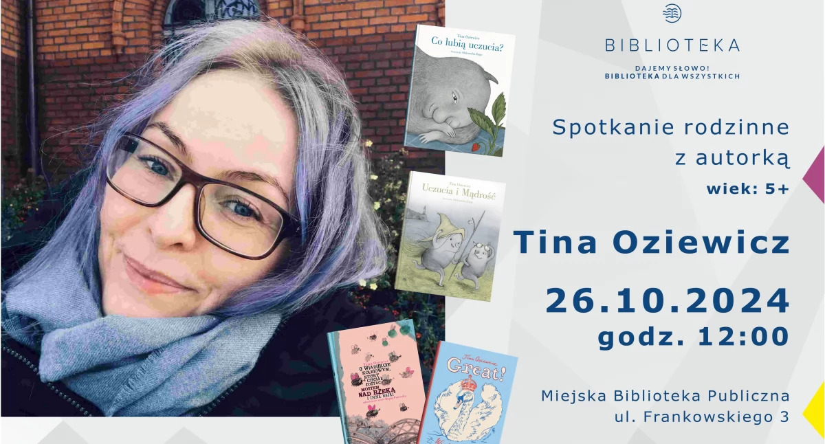 Biblioteka, Rodzinne spotkanie Tiną Oziewicz - zdjęcie, fotografia