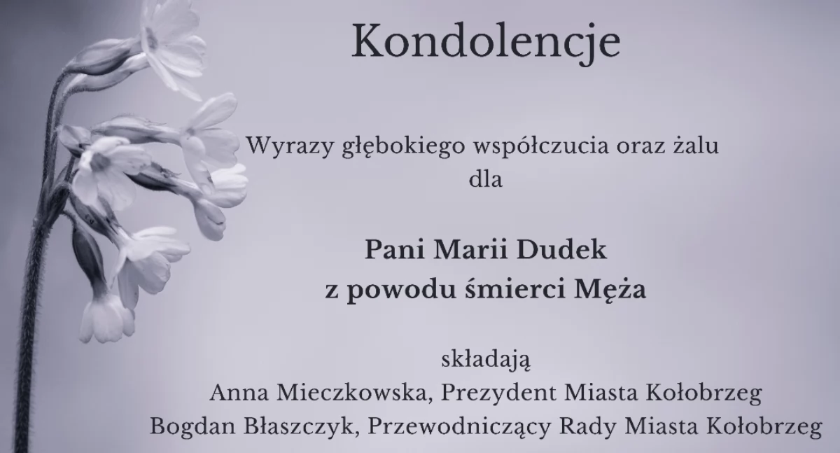 Wiadomości, Wyrazy glębokiego współczucia żalu - zdjęcie, fotografia