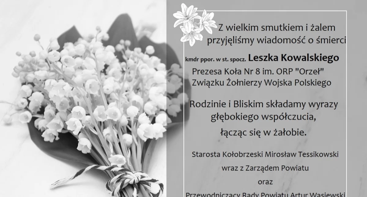 Komunikaty, Wyrazy głębokiego współczucia - zdjęcie, fotografia