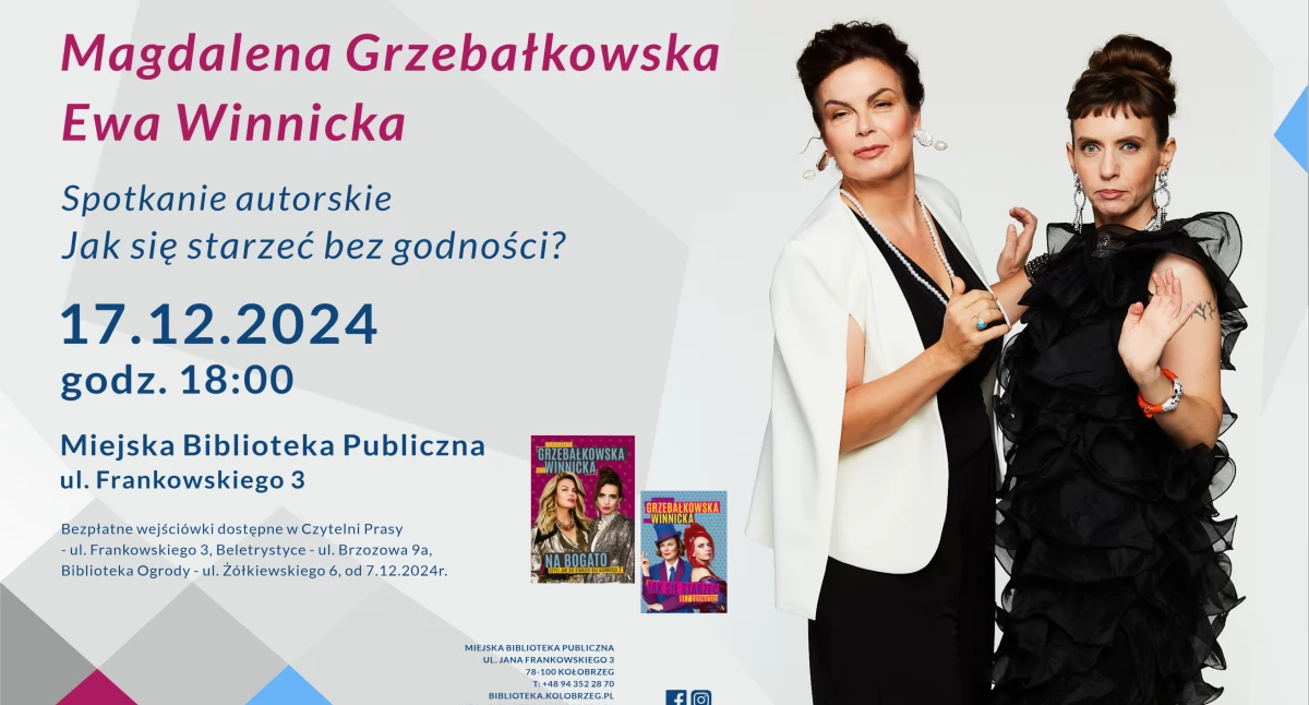 Biblioteka, Autorki podcastu „Jak starzeć godności” kołobrzeskiej Bibliotece - zdjęcie, fotografia
