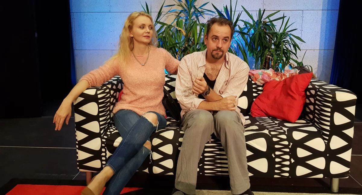 Teatr , żony Borys męża Jakub Kultowa komedia deskach - zdjęcie, fotografia