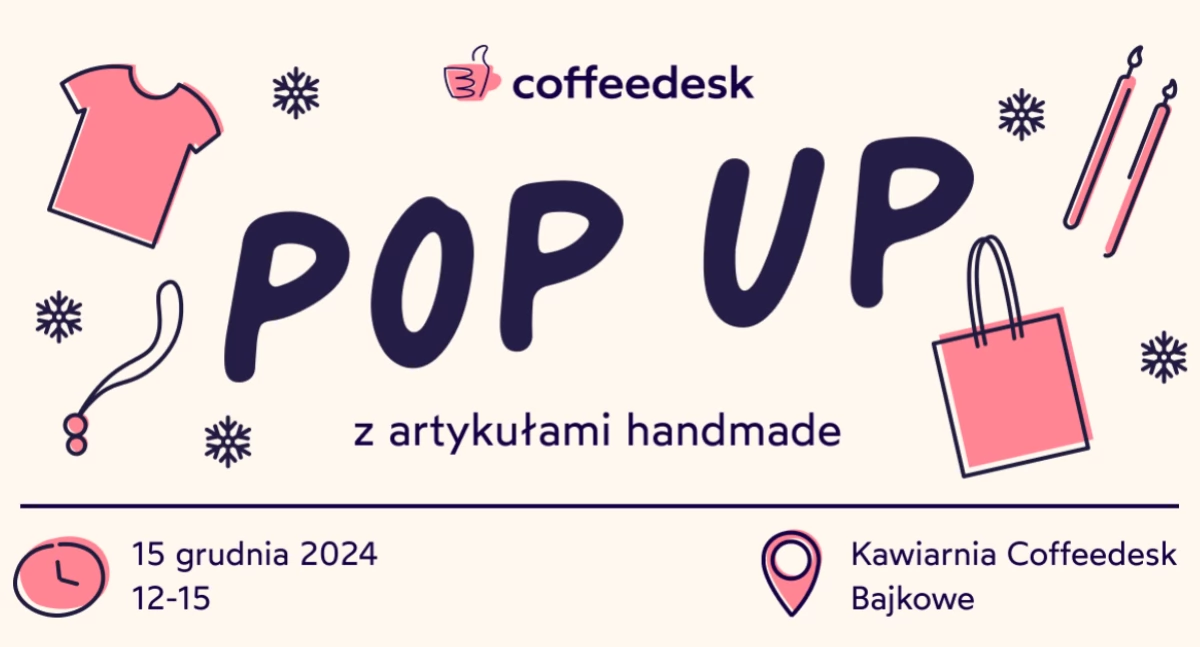 Wiadomości, Świąteczny store kawiarni Coffeedesk - zdjęcie, fotografia