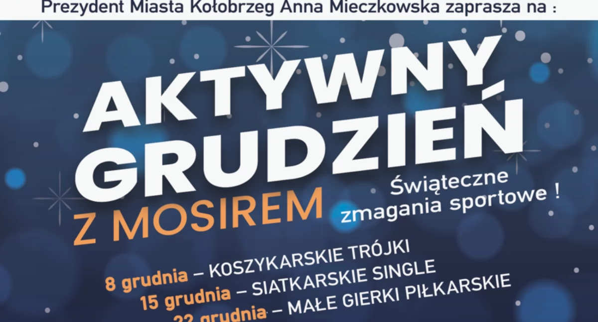 Wiadomości, Aktywny Grudzień Mosirem siatkówkę - zdjęcie, fotografia