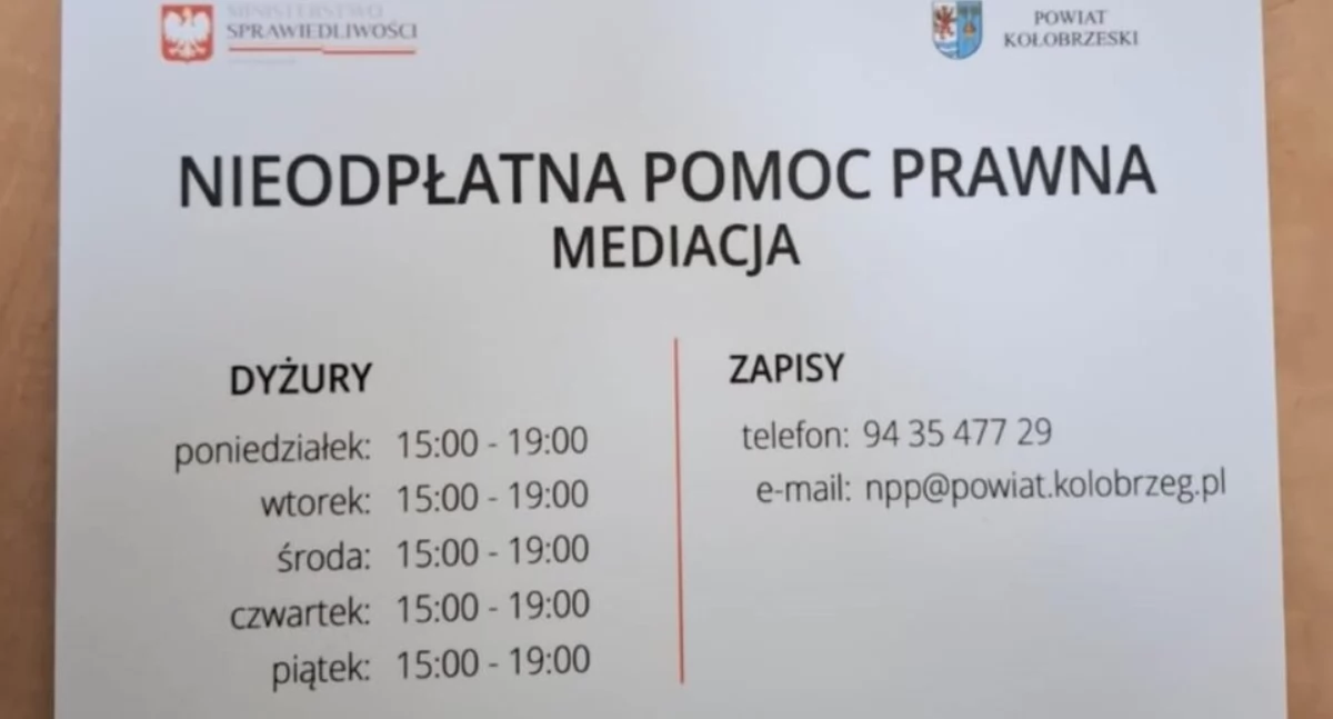 Wiadomości, bezpłatnych porad prawnych skorzystało osób Gdzie skorzystać pomocy naszym powiecie - zdjęcie, fotografia