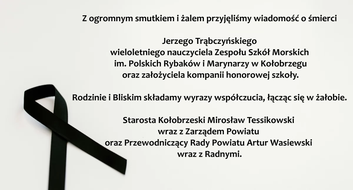 Komunikaty, Rodzinie Bliskim wyrazy współczucia łącząc żałobie - zdjęcie, fotografia