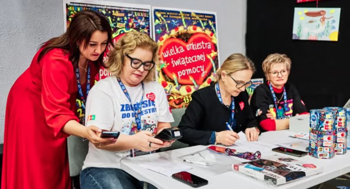 Wiadomości, finał WOŚP Ustroniu Morskim rekordu zabrakło niewiele - zdjęcie, fotografia