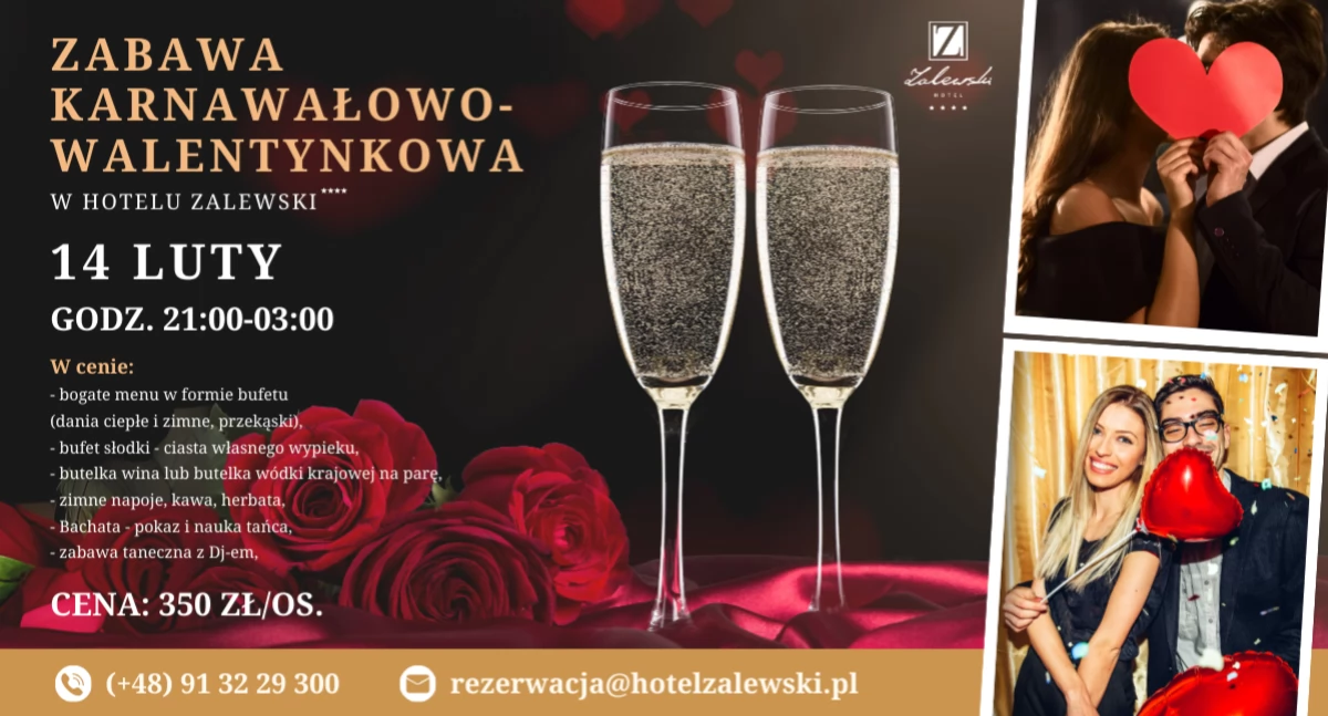 Wiadomości, Hotel Zalewski**** zabawa karnawałowo walentynkowa - zdjęcie, fotografia