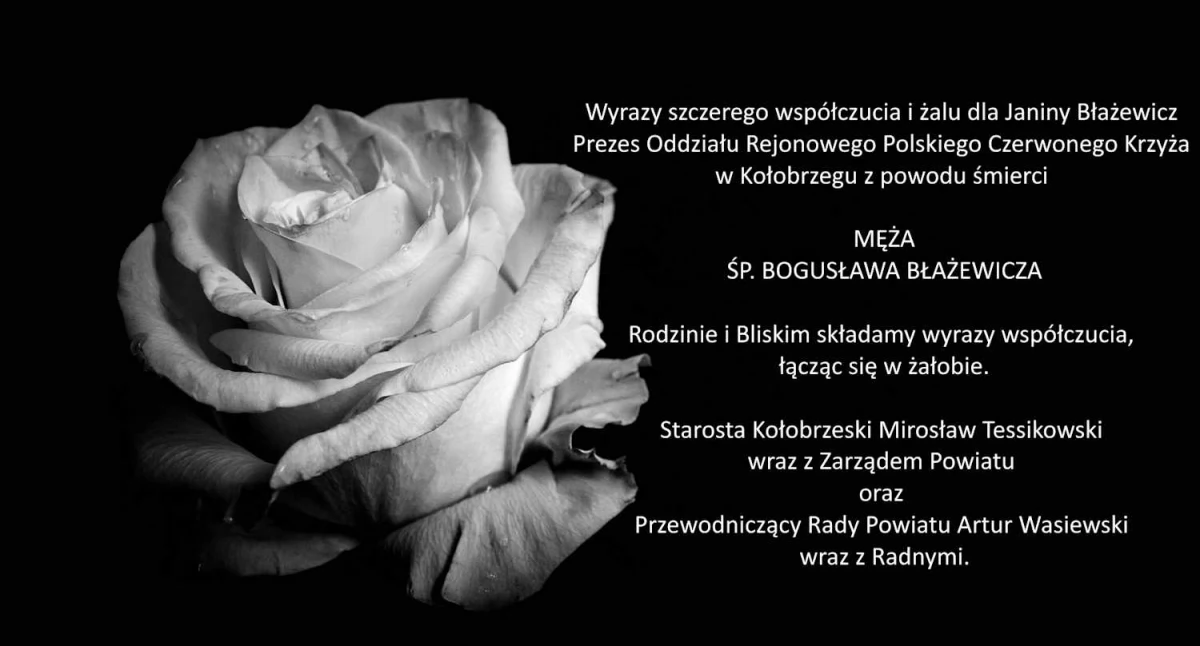 Wiadomości, Wyrazy szczerego współczucia Prezes Oddziału Rejonowego Polskiego Czerwonego Krzyża - zdjęcie, fotografia