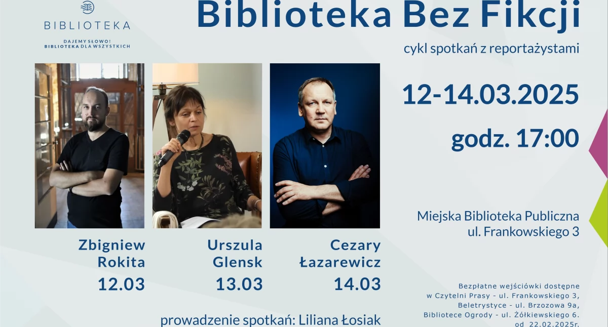 Biblioteka, Znakomici polscy reportażyści ponownie kołobrzeskiej bibliotece - zdjęcie, fotografia