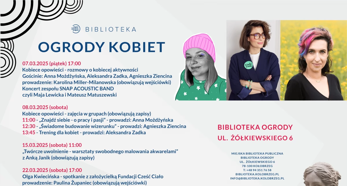 Biblioteka, Podzielą swoimi historiami przemyśleniami marcowych spotkań kołobrzeskiej bibliotece - zdjęcie, fotografia