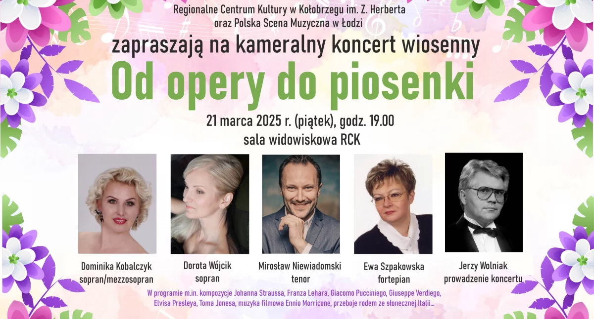 Koncerty, „Od opery piosenki” Kameralny koncert Regionalnym Centrum Kultury - zdjęcie, fotografia
