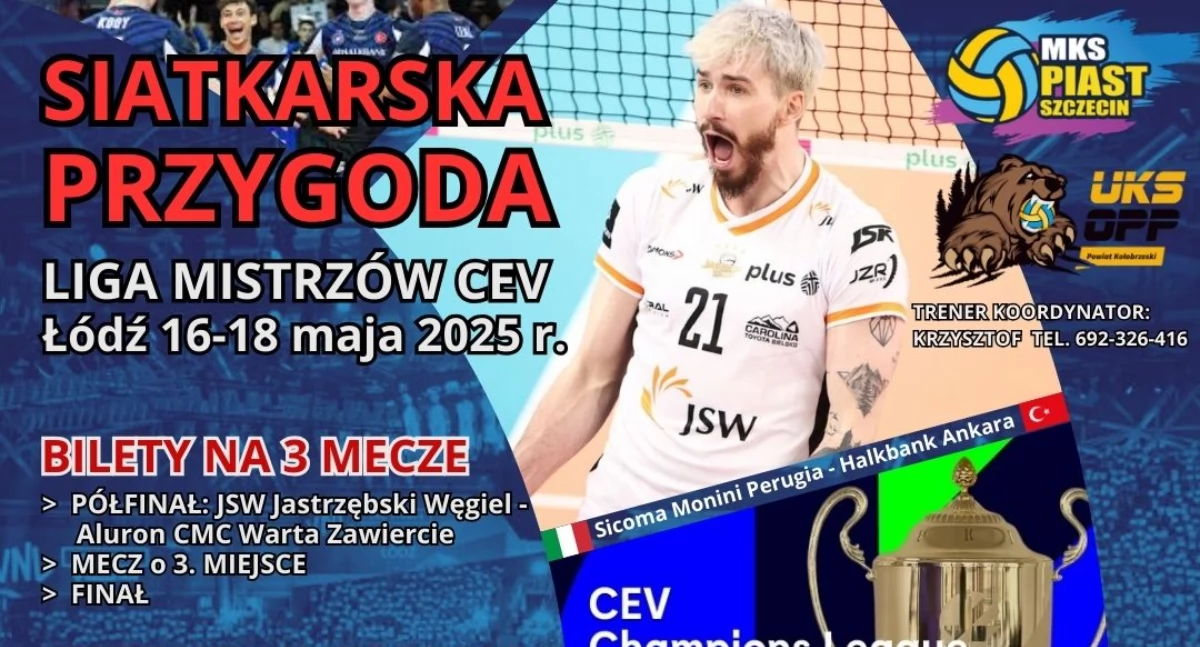 Siatkówka, Wyjazd Final Mistrzów Kołobrzegu Łodzi - zdjęcie, fotografia