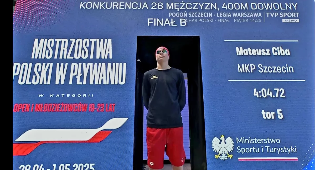 Pływanie, Życiówki medale Mateusza - zdjęcie, fotografia
