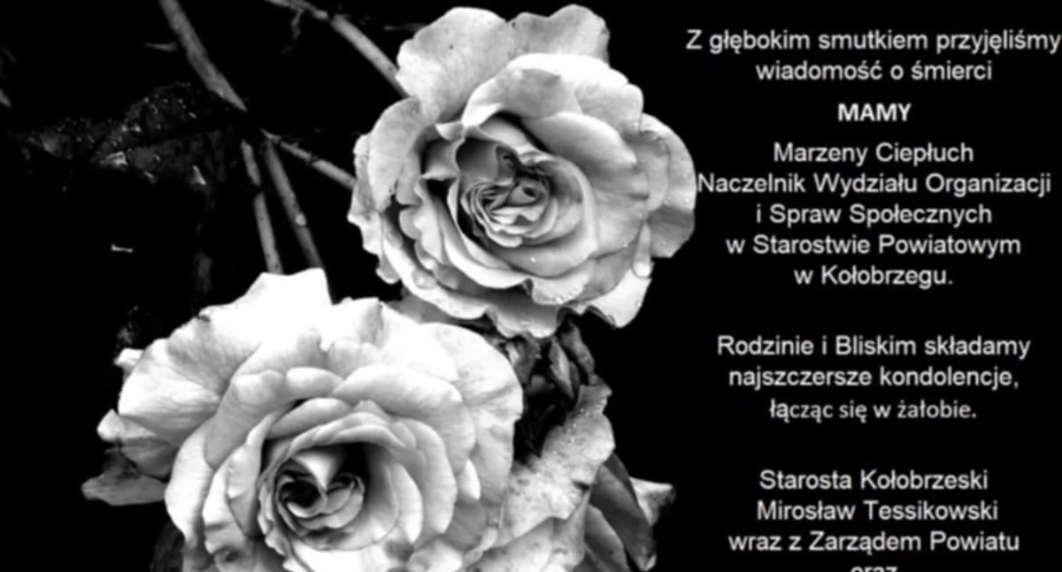 Komunikaty, glębokim smutkiem przyjęliśmy wiadomość - zdjęcie, fotografia