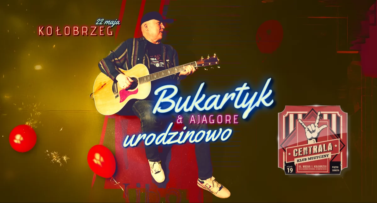 Koncerty, Piotr Bukartyk Ajagore koncertem urodzinowym Kołobrzegu - zdjęcie, fotografia