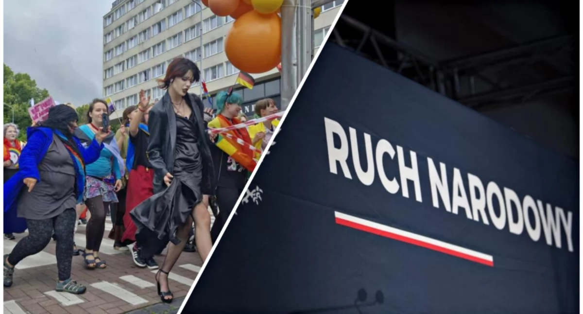 Wiadomości, Równość kontra tradycja Marsz Równości kontrmanifestacja narodowców Kołobrzegu - zdjęcie, fotografia