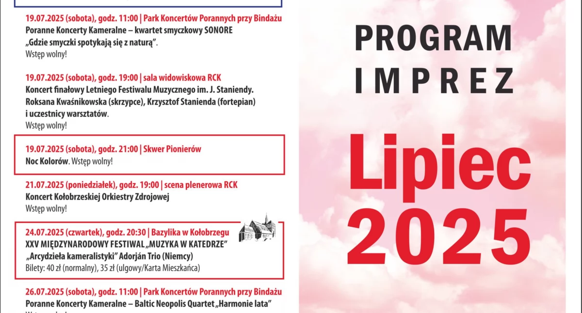 Wiadomości, pełne kultury Lipcowe wydarzenia Kołobrzegu - zdjęcie, fotografia