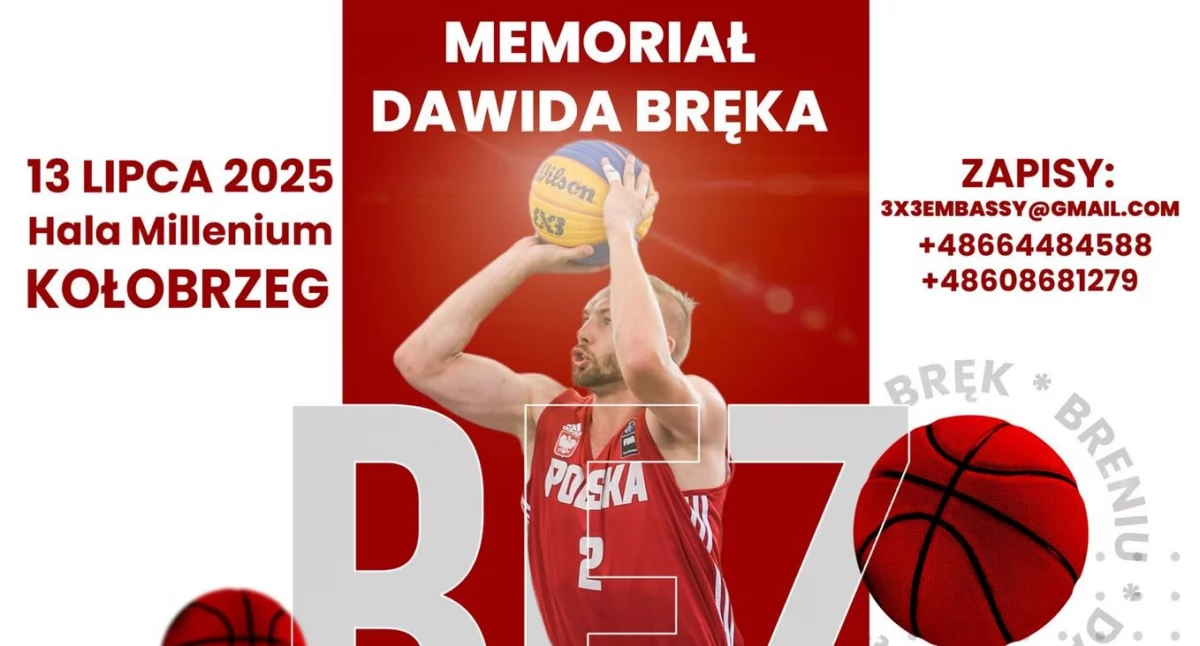 Koszykówka, Memoriał Dawida Bręka Koszykarski lekcja zdrowiu psychicznym - zdjęcie, fotografia