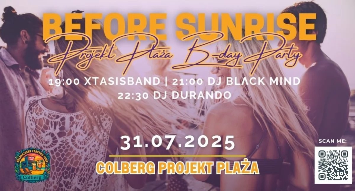 Wiadomości, Colberg Projekt Plaża Before Sunrise Party urodziny - zdjęcie, fotografia