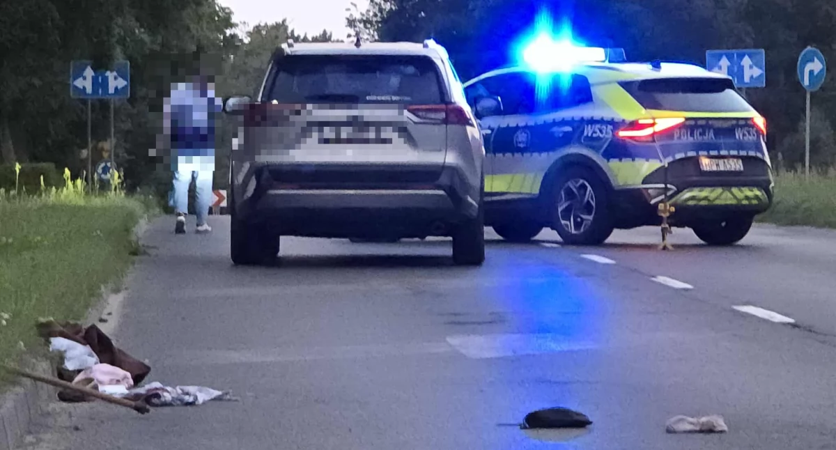 Wypadki drogowe, Śmiertelne potrącenie żyje letnia kobieta - zdjęcie, fotografia