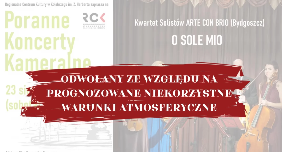 Koncerty, Prognozy pogody pokrzyżowały plany Koncert odwołany - zdjęcie, fotografia