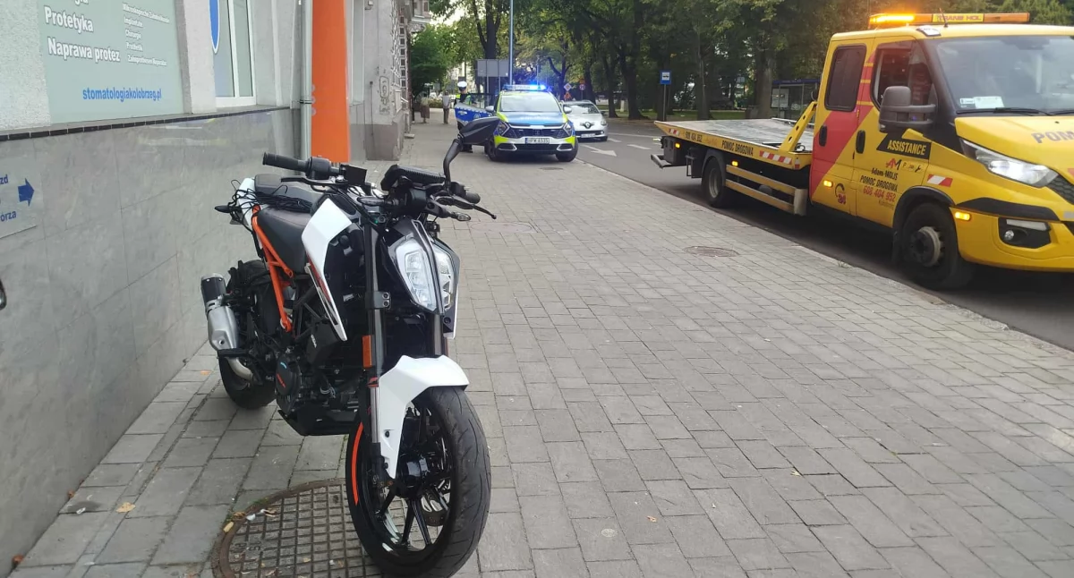 Kronika policyjna, Kierował motocyklem wpływem narkotyków - zdjęcie, fotografia