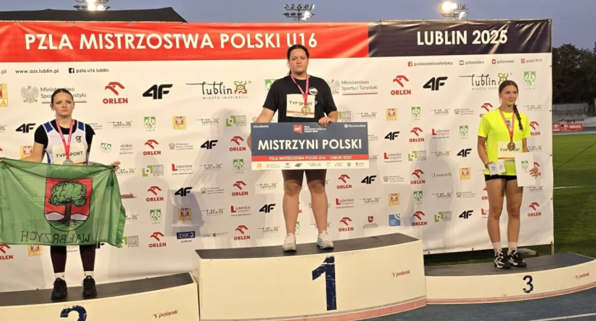 Lekkoatletyka, Złota Turska Kołobrzeżanka najlepsza pchnięciu kulą Mistrzostwach Polski - zdjęcie, fotografia