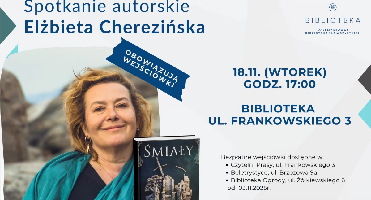 Biblioteka, Autorka bestsellerów spotka czytelnikami - zdjęcie, fotografia