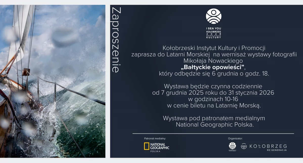 Wiadomości, Wernisaż wystawy Bałtyckie Opowieści Fotograf National Geographic pokaże swoje zdjęcia - zdjęcie, fotografia