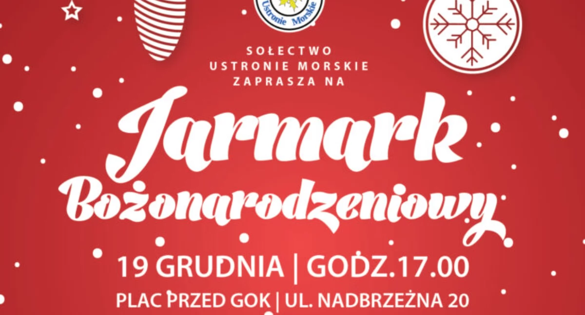 Wiadomości, Będzie kiermasz warsztaty zagroda Mikołaja Jarmark Bożonarodzeniowy Ustroniu Morskim - zdjęcie, fotografia