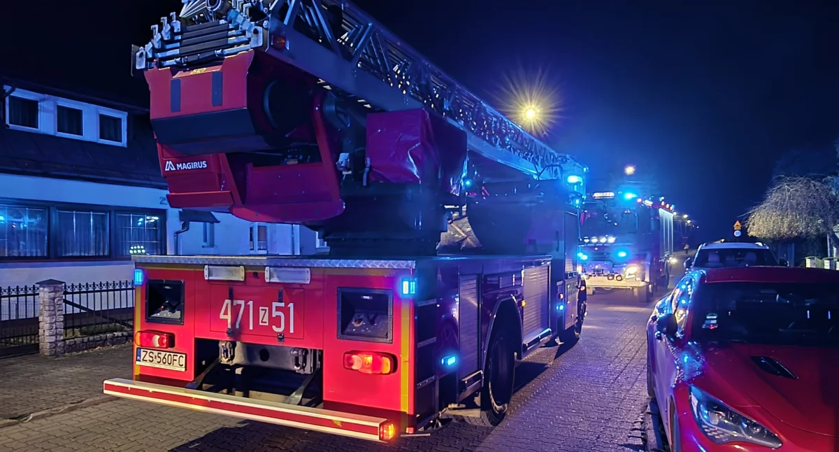 Straż Pożarna, Zapaliło poddasze Szybka interwencja strażaków - zdjęcie, fotografia