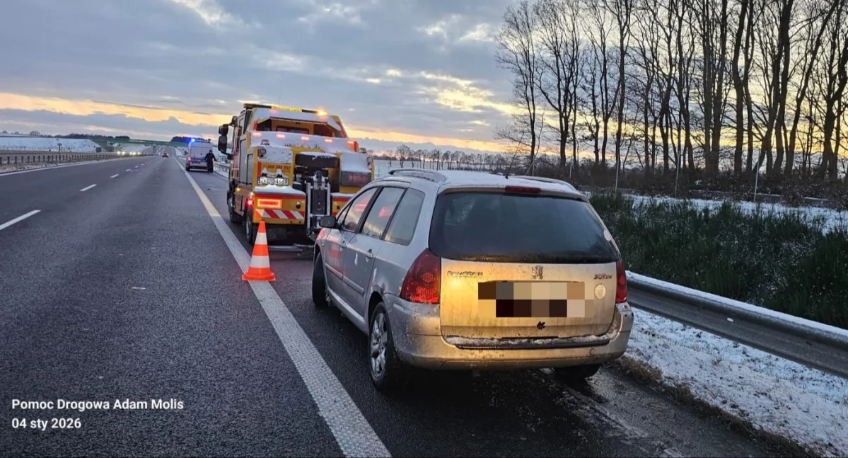 Wypadki drogowe, Niebezpiecznie ekspresówce dlaczego zostawił - zdjęcie, fotografia