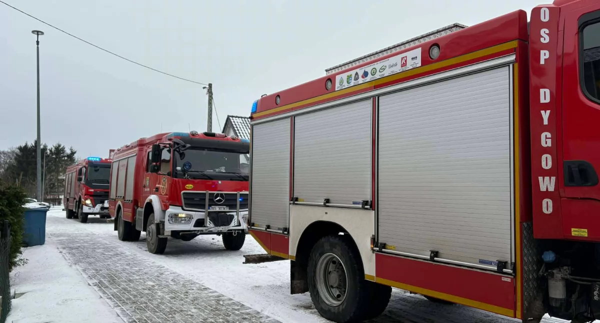 Straż Pożarna, Zadymienie budynku wielorodzinnym - zdjęcie, fotografia