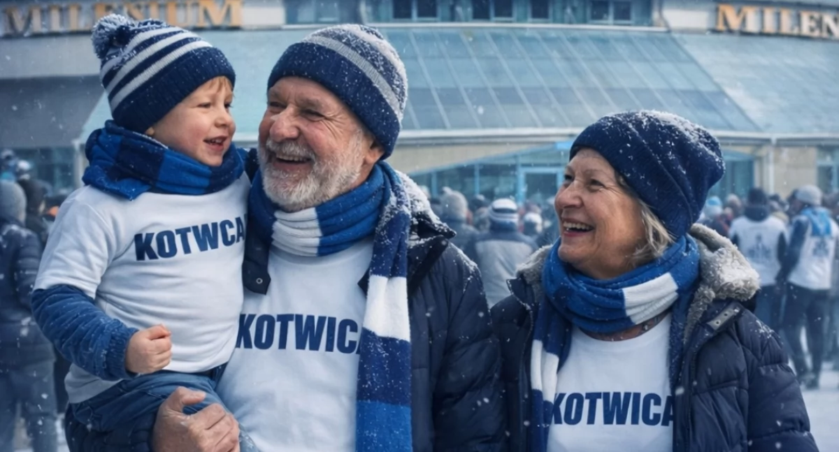Koszykówka, Dzień Babci Dziadka trybunach Rodzinna promocja Kotwicy Milenium - zdjęcie, fotografia