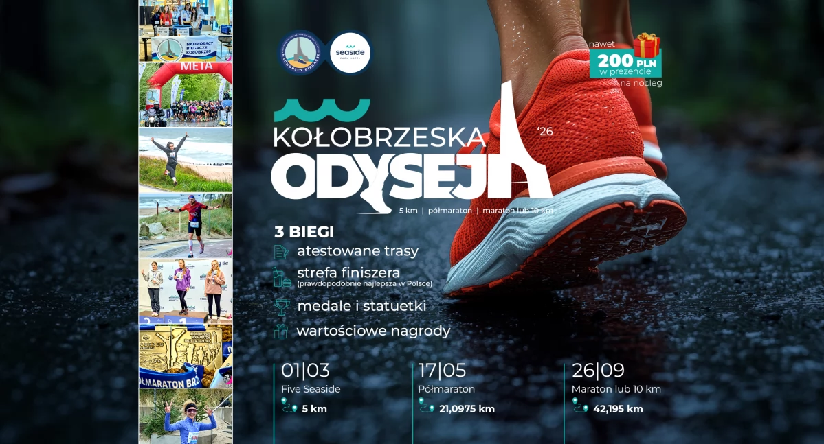 Wiadomości, KOŁOBRZESKA ODYSEJA ’26 biegi jedna legenda!  półmaraton maraton - zdjęcie, fotografia