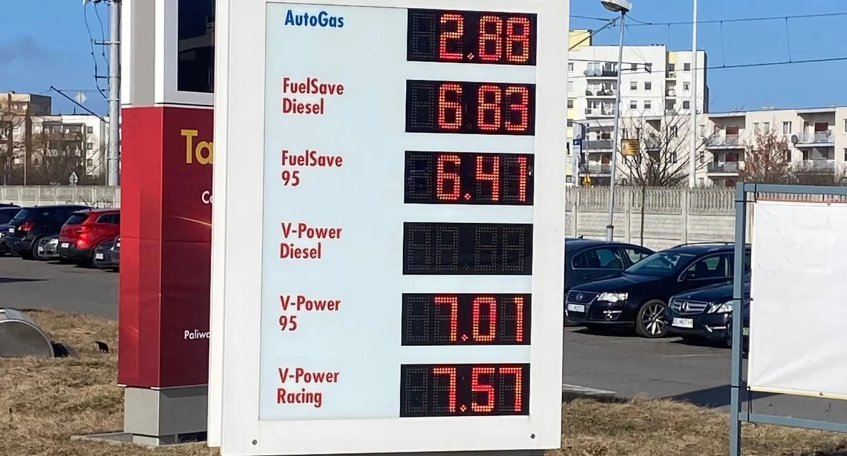 Ceny na stacji Shell w Kołobrzegu z 4 lutego 2026