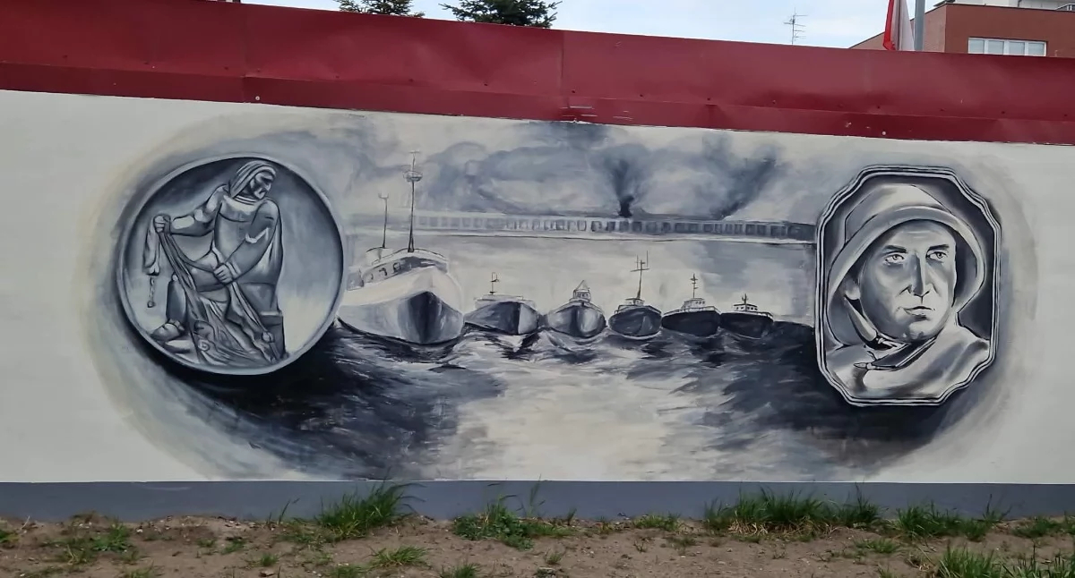 Wiadomości, ścianie wraca historia Barki mural Dzielnicy Zachodniej  - zdjęcie, fotografia