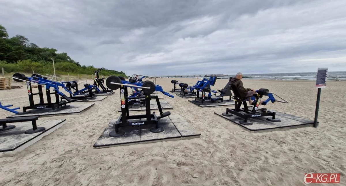Wiadomości, Plenerowa siłownia wraca plażę Kołobrzegu - zdjęcie, fotografia
