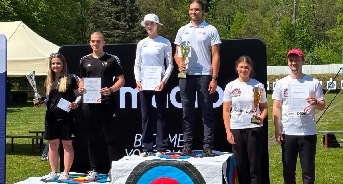 Łucznictwo, Sukces kołobrzeskich łuczników podium Pucharze Polski - zdjęcie, fotografia