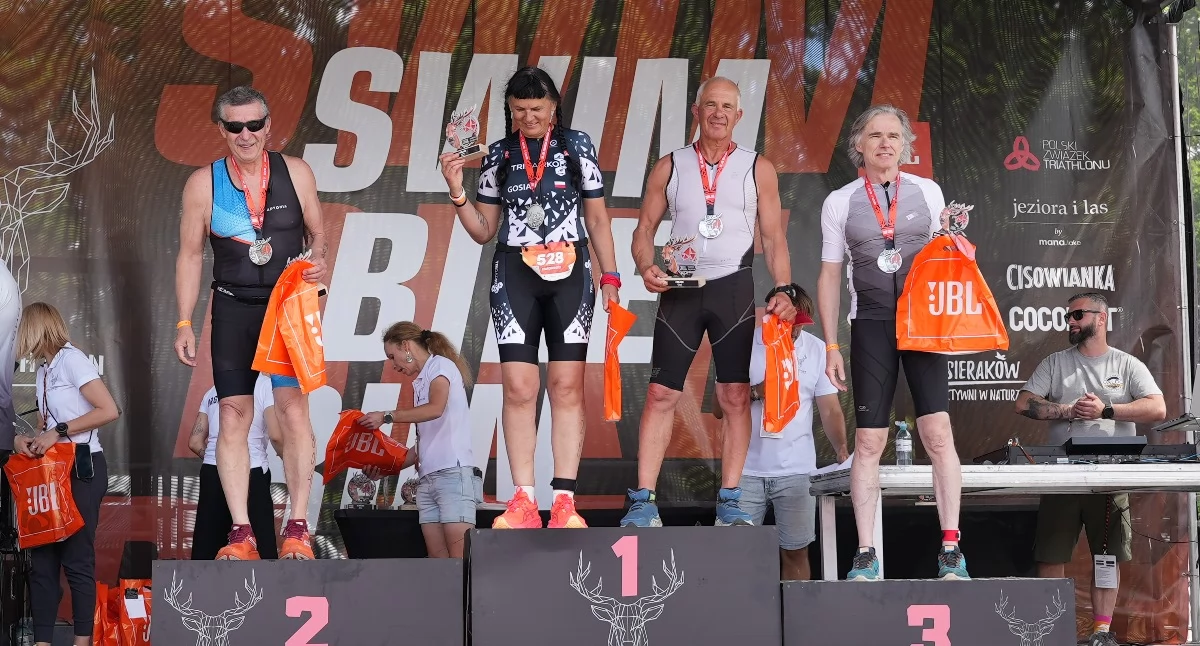 Wiadomości, Kołobrzeżanka najlepsza triathlonie Zdobyła złoto Triathlon Sieraków - zdjęcie, fotografia