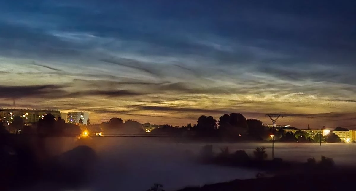 Wiadomości, Obłoki srebrzyste Kołobrzegiem Zobacz wyglądało niebo [zdjęcia] - zdjęcie, fotografia